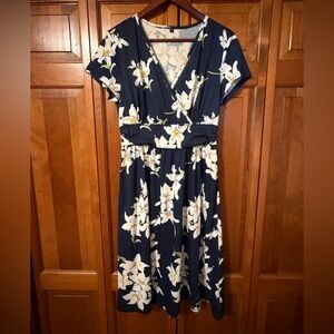 Floral Navy Dress